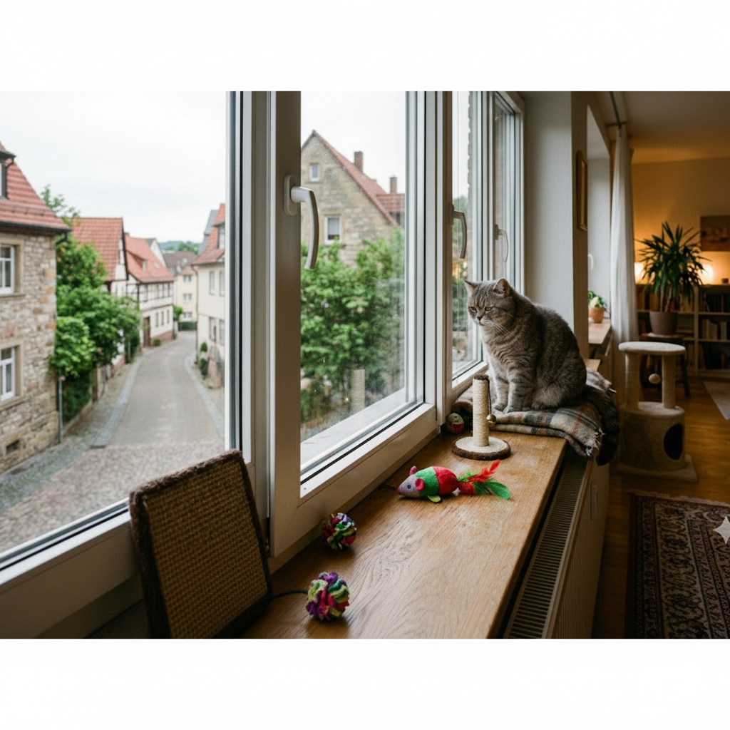 Wie beschäftige ich meine Katze, wenn sie alleine zuhause ist?