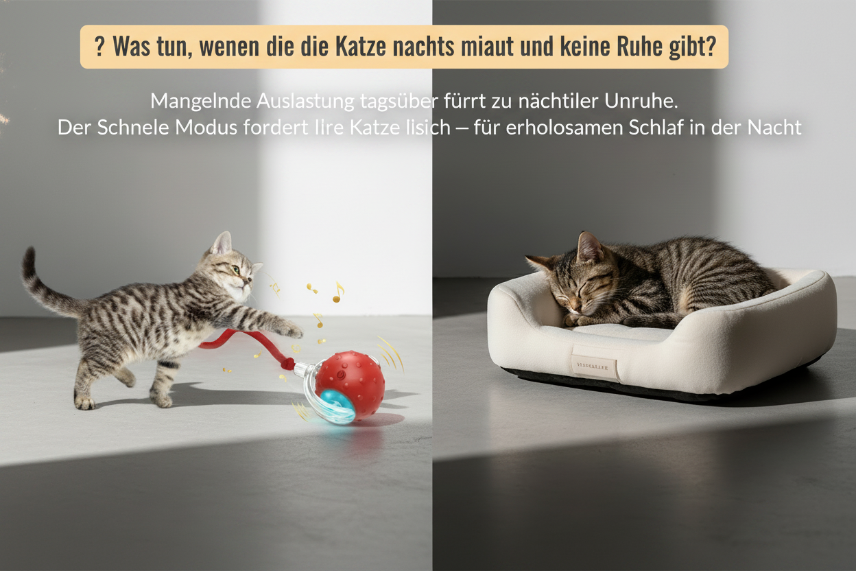 ❓ Was tun, wenn die Katze nachts miaut und keine Ruhe gibt?