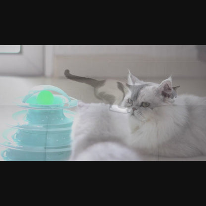 Catplay Interaktives Kugelbahn-Spielzeug für Katzen